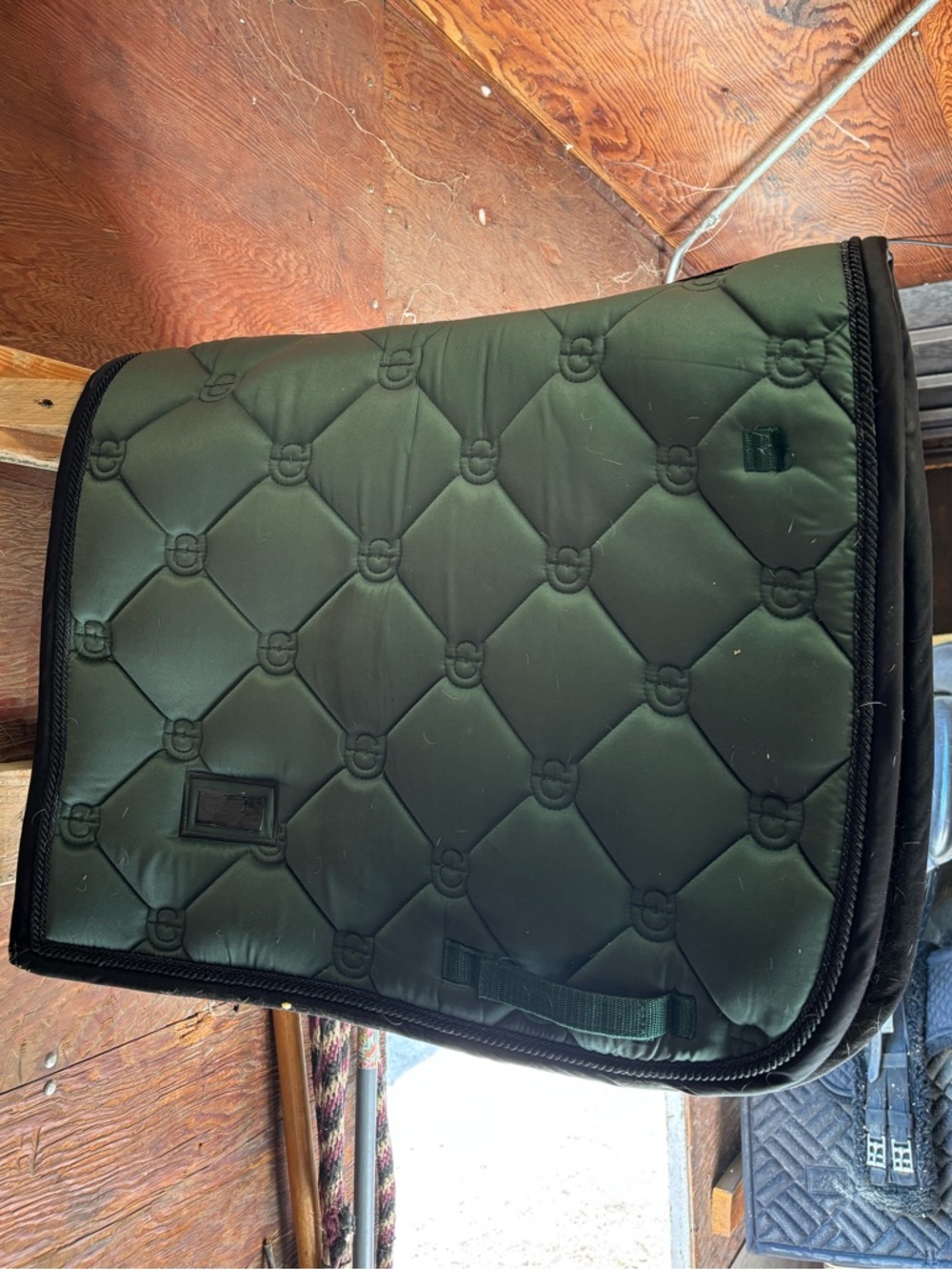 Equestrian Stockholm Quilted Sycamore Green Saddle Pad